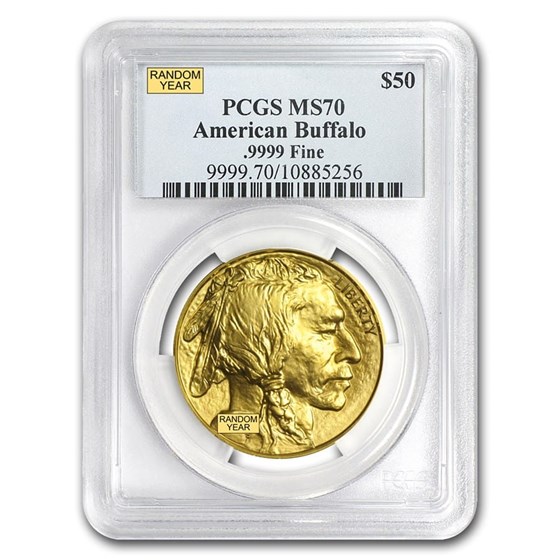 1 oz Gold Buffalo MS-70 PCGS (Random Year) 1 oz Gold Buffalo MS-70 PCGS (Random Year)